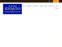 Tablet Screenshot of justin4staterep.com
